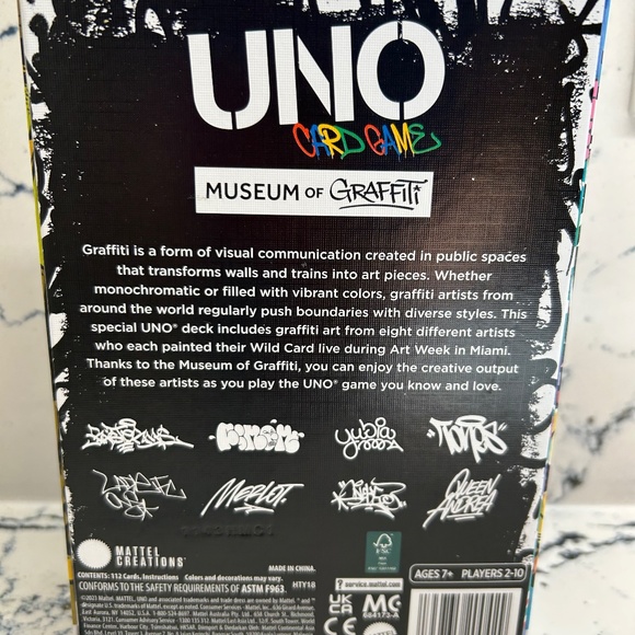 Mattel Creations Museum of Graffiti X UNO Card Deck HTY18 ART - Picture 4 of 4